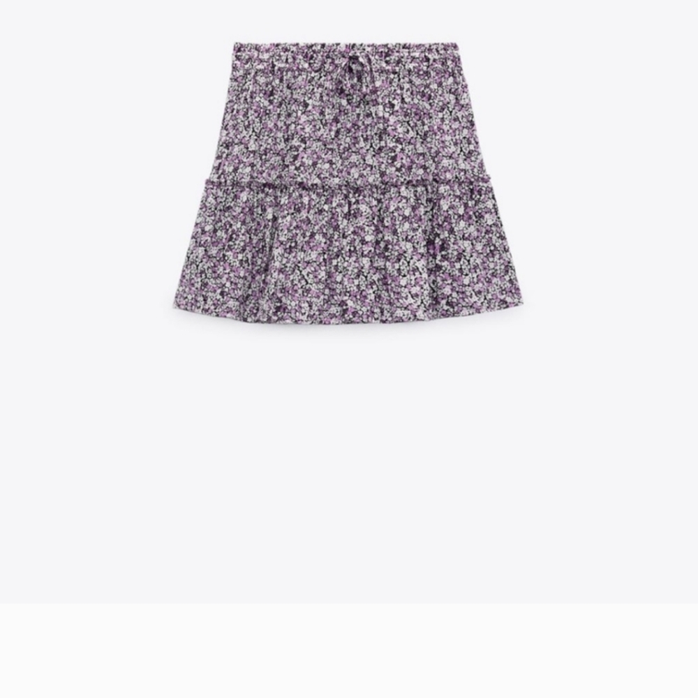 Zara Floral Purple Skort - Picture 2 of 5